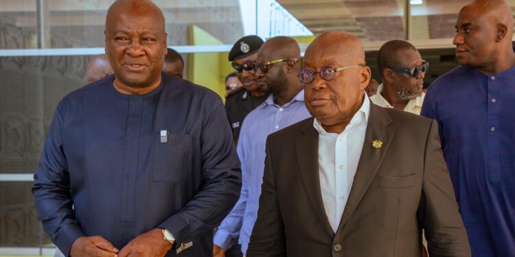 President Elect John Mahama and President Nana Addo Unveils Transitional Teams for Seamless Power Handover