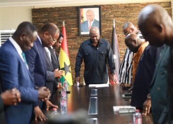 GPCC Chairman Leads Delegation to Congratulate President-Elect Mahama