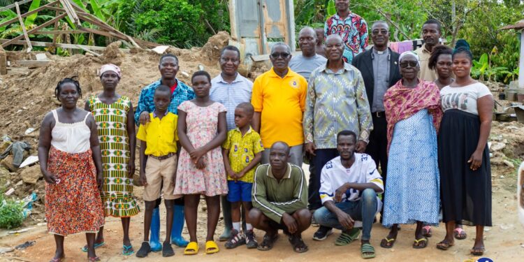 Methodist Lay President Visits Site of Collapsed Historic Church Building in Bamiankor Circuit
